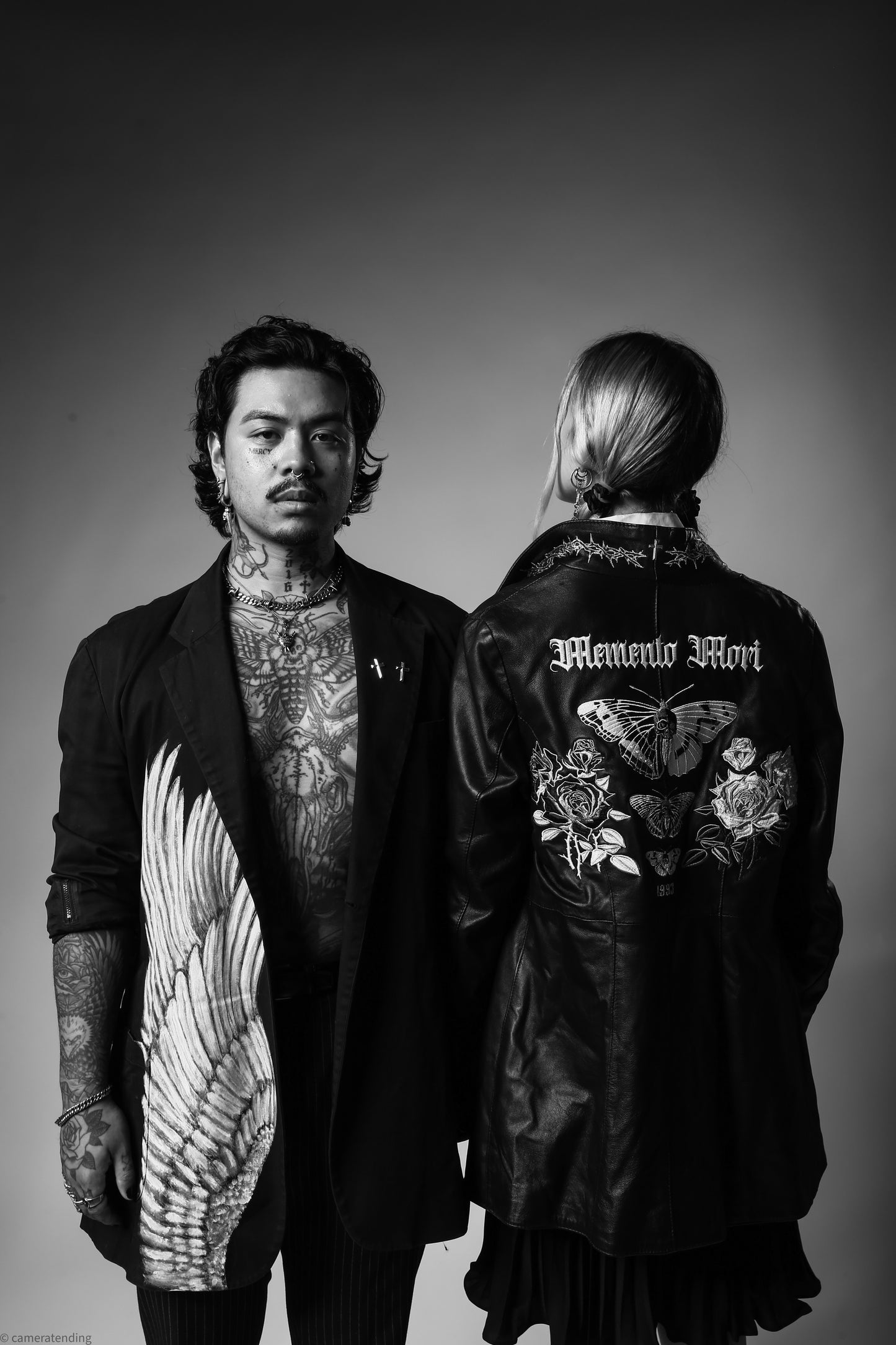 Hand Painted Angel Wing - Yohji Yamamoto Blazer