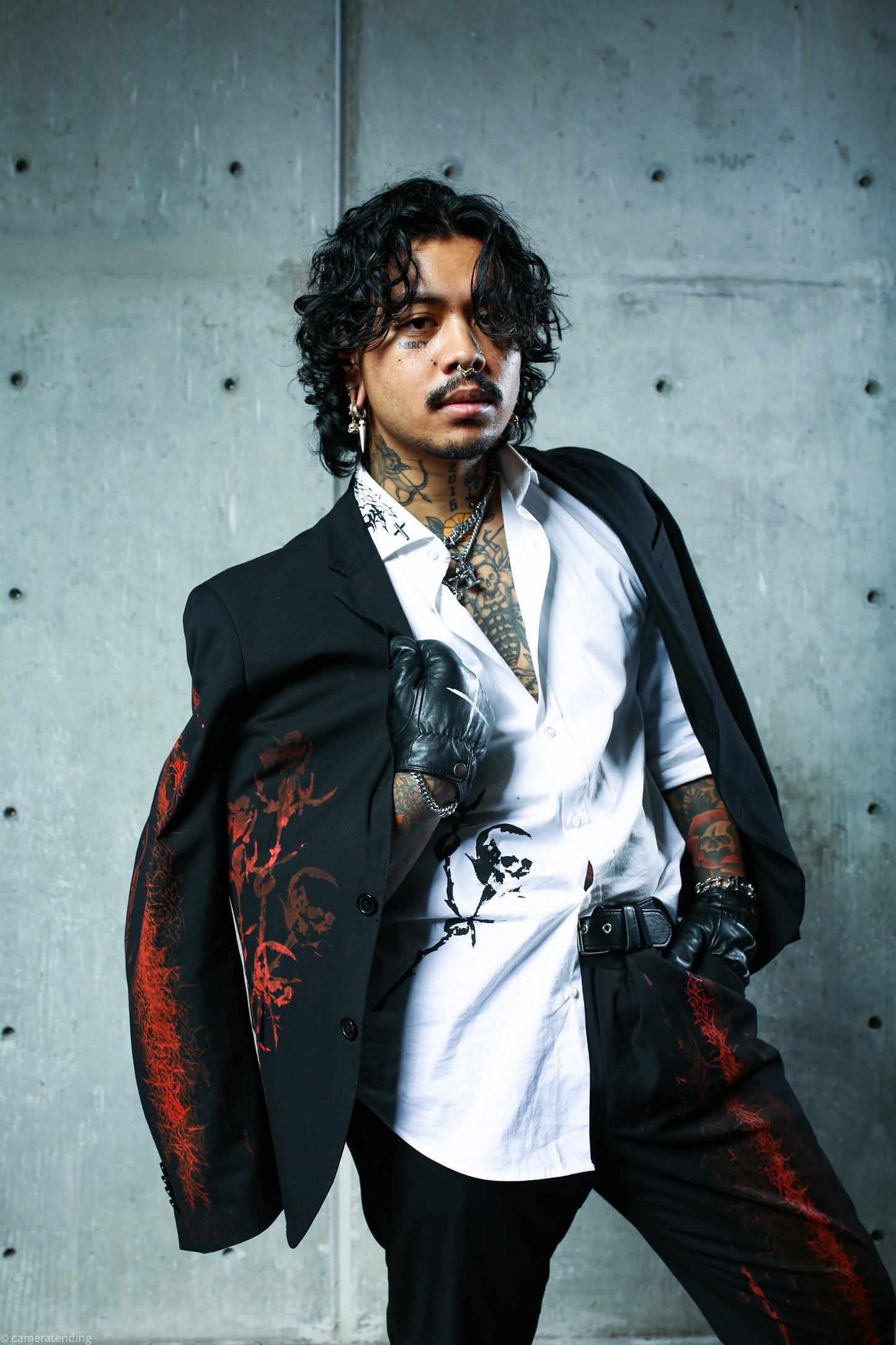 Fear of Man - Painted Leather Gloves