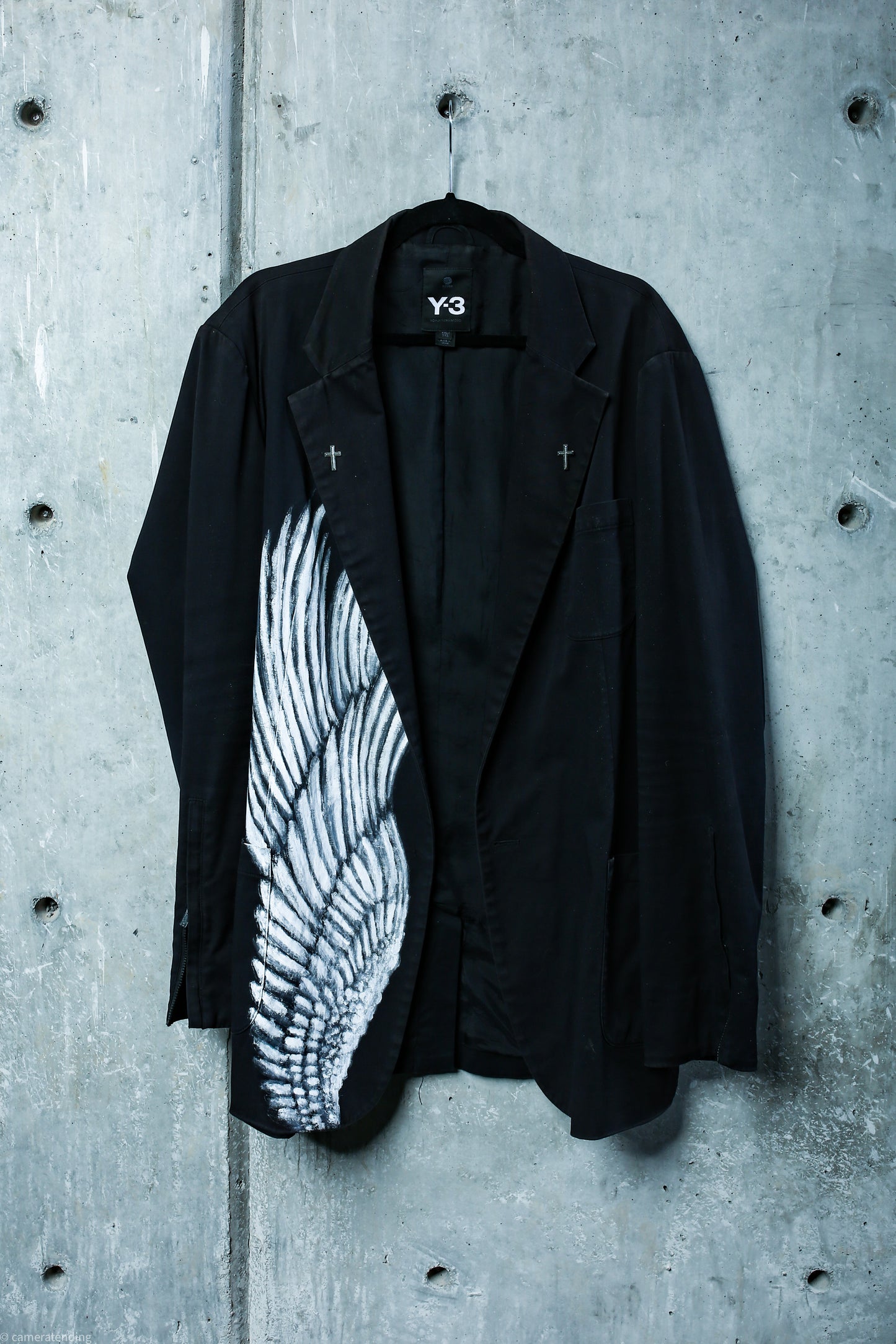 Hand Painted Angel Wing - Yohji Yamamoto Blazer