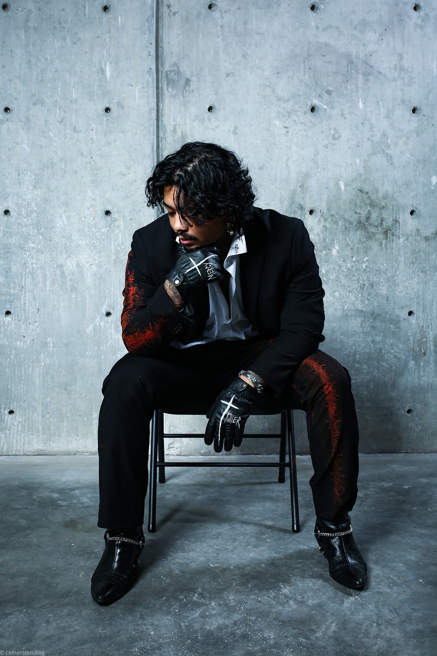 Fear of Man - Painted Leather Gloves